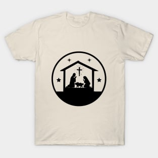 Nativity Scene Silhouette T-Shirt